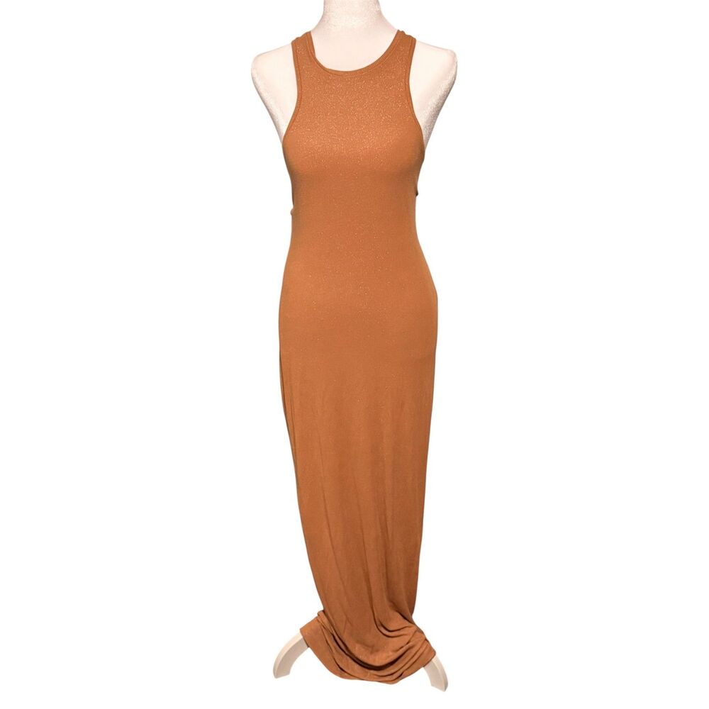 SKIMS Soft Lounge Rib Shimmer Sleeveless Dress